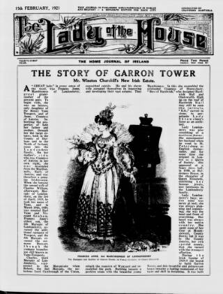 cover page of Lady of the House published on February 15, 1921
