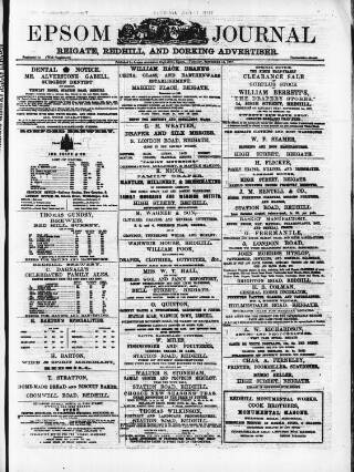 cover page of Epsom Journal published on September 18, 1877