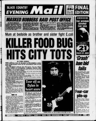 cover page of Sandwell Evening Mail published on May 29, 1997