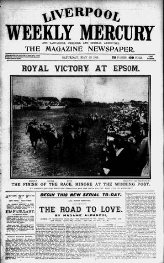 cover page of Liverpool Weekly Mercury published on May 29, 1909