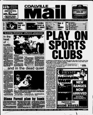 cover page of Coalville Mail published on September 18, 1997