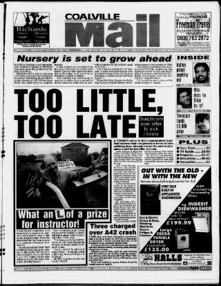 cover page of Coalville Mail published on February 18, 1999