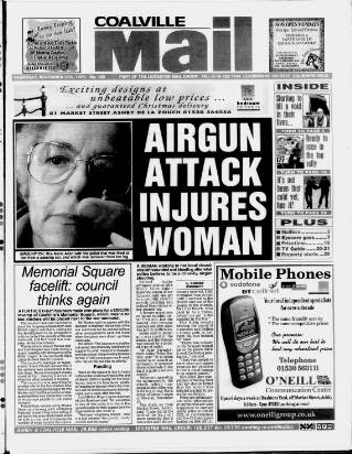 cover page of Coalville Mail published on November 25, 1999