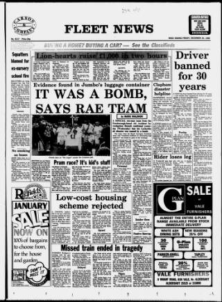 cover page of Fleet News published on December 30, 1988