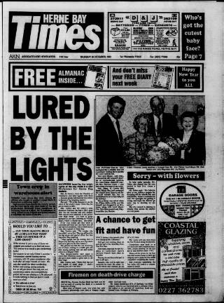 cover page of Herne Bay Times published on December 30, 1993