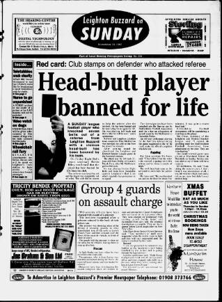 cover page of Leighton Buzzard on Sunday published on November 30, 1997