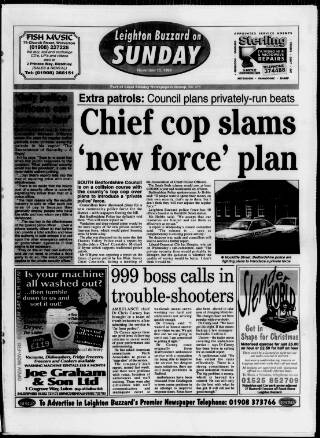 cover page of Leighton Buzzard on Sunday published on November 15, 1998