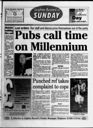 cover page of Leighton Buzzard on Sunday published on February 28, 1999