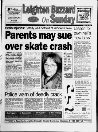 cover page of Leighton Buzzard on Sunday published on May 16, 1999