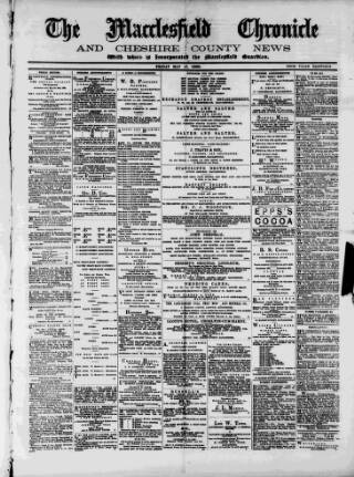 cover page of Macclesfield Chronicle and Cheshire County News published on May 17, 1889