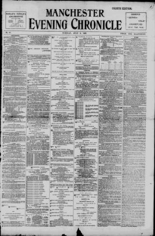cover page of Manchester Evening Chronicle published on July 6, 1897