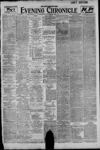 cover page of Manchester Evening Chronicle published on November 30, 1912