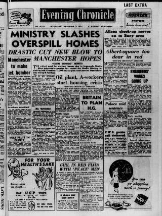 cover page of Manchester Evening Chronicle published on November 15, 1950