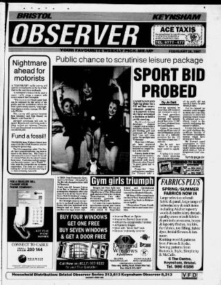 cover page of New Observer (Bristol) published on February 28, 1997