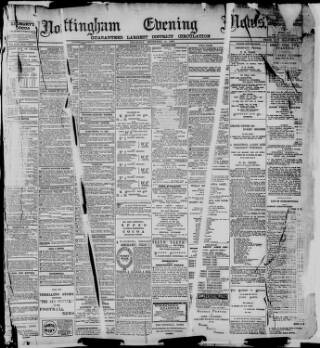 cover page of Nottingham Evening News published on December 30, 1897