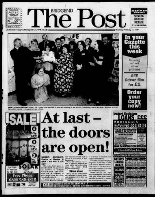 cover page of Bridgend & Ogwr Herald & Post published on February 18, 1999