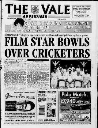 cover page of Vale Advertiser published on July 9, 1999