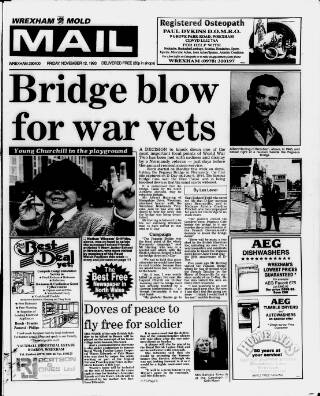 cover page of Wrexham Mail published on November 12, 1993