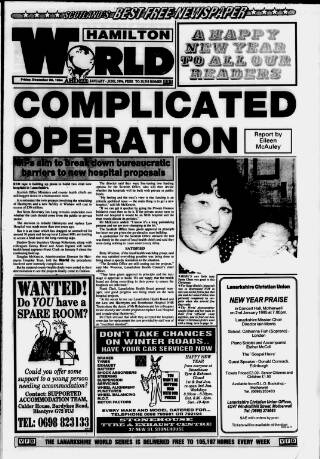 cover page of Hamilton World published on December 30, 1994