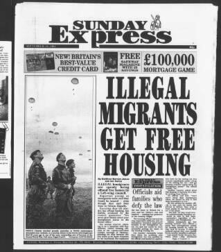 cover page of Sunday Express published on September 18, 1994