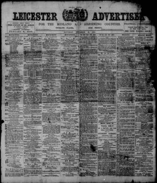 cover page of Leicester Advertiser published on December 30, 1911