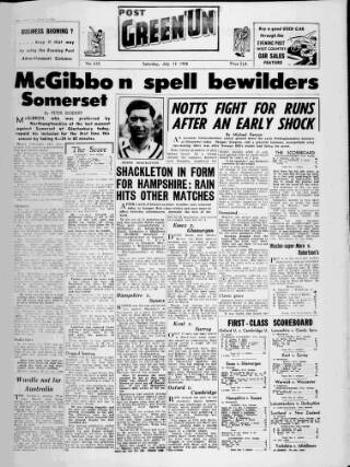 cover page of Post Green 'un (Bristol) published on July 12, 1958