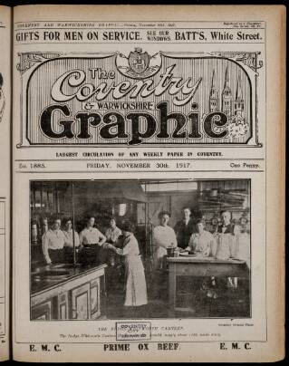 cover page of Coventry Graphic published on November 30, 1917