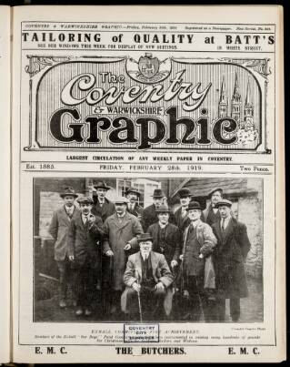 cover page of Coventry Graphic published on February 28, 1919