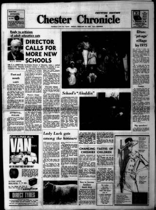 cover page of Chester Chronicle published on February 28, 1969