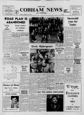 cover page of Cobham News and Advertiser published on February 11, 1971