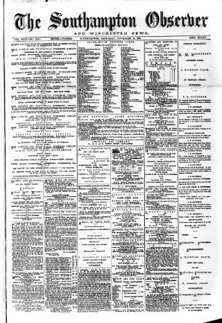 cover page of Southampton Observer and Hampshire News published on November 15, 1890