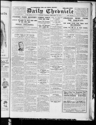 cover page of London Daily Chronicle published on December 30, 1919