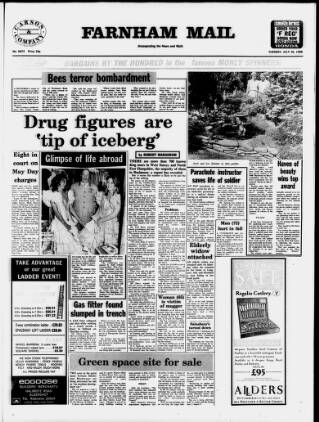cover page of Farnham Mail published on July 26, 1988