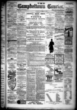cover page of Campbeltown Courier published on November 30, 1907