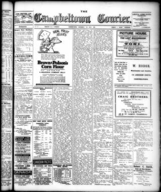 cover page of Campbeltown Courier published on July 6, 1929