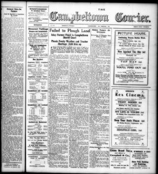 cover page of Campbeltown Courier published on February 28, 1942