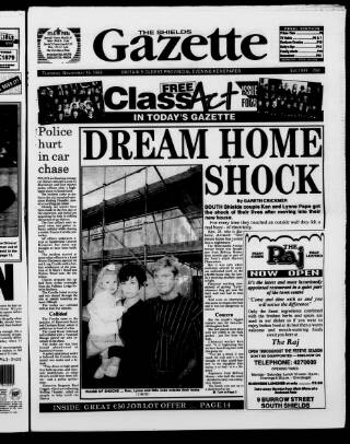 cover page of Shields Daily Gazette published on November 15, 1994