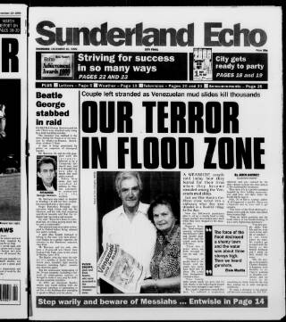cover page of Sunderland Daily Echo and Shipping Gazette published on December 30, 1999