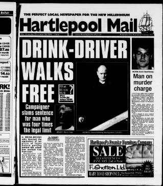 cover page of Hartlepool Northern Daily Mail published on December 30, 2000