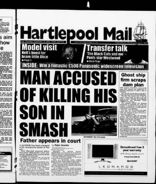 cover page of Hartlepool Northern Daily Mail published on September 18, 2003