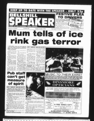 cover page of Bellshill Speaker published on November 30, 1995