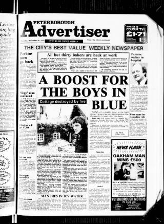 cover page of Peterborough Advertiser published on November 30, 1978