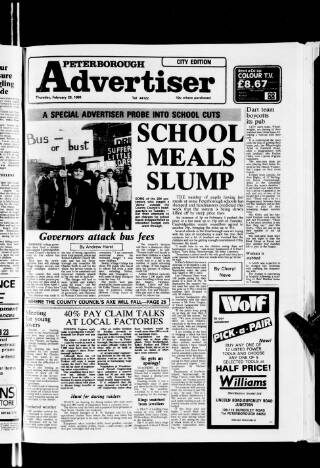 cover page of Peterborough Advertiser published on February 28, 1980