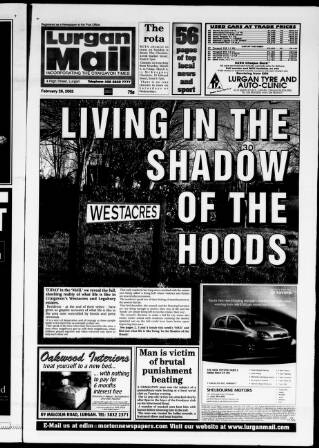cover page of Lurgan Mail published on February 28, 2002