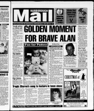 cover page of Market Harborough Advertiser and Midland Mail published on November 30, 1995