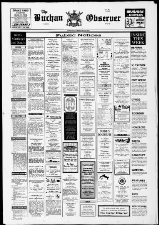 cover page of Buchan Observer and East Aberdeenshire Advertiser published on July 6, 1993