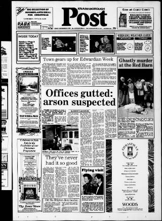 cover page of Knaresborough Post published on November 30, 1990