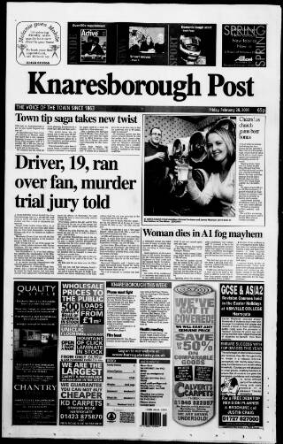 cover page of Knaresborough Post published on February 28, 2003