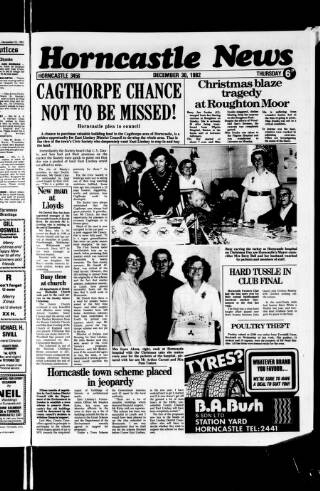 cover page of Horncastle News published on December 30, 1982
