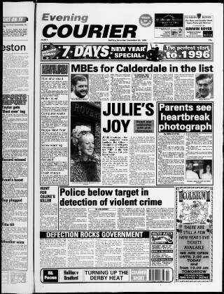 cover page of Halifax Evening Courier published on December 30, 1995